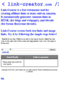 Mobile Screenshot of link-creator.com